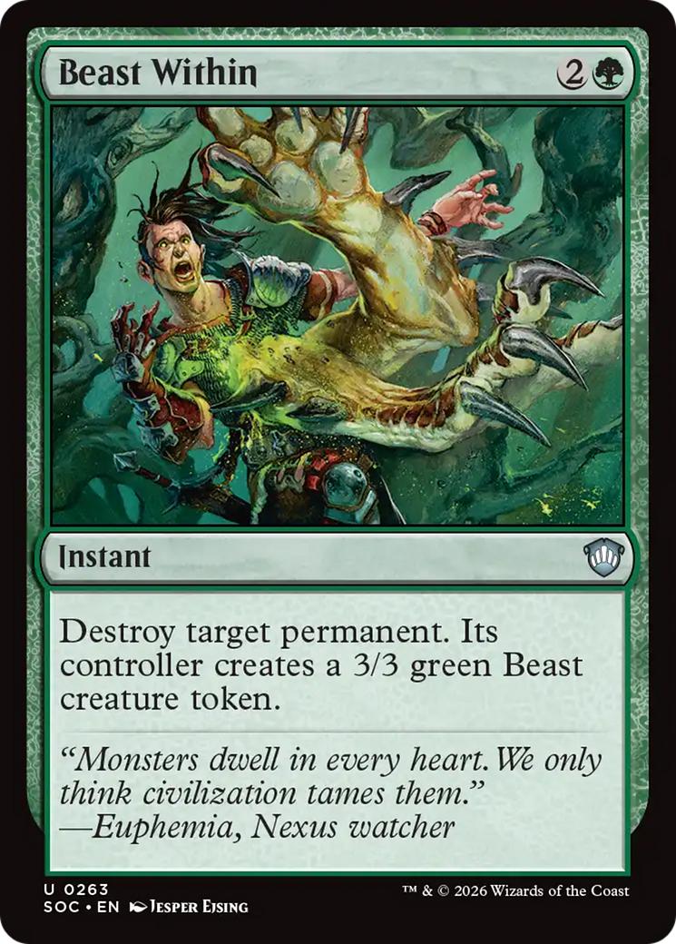 Beast Within [Secrets of Strixhaven Commander] | Gear Gaming Fayetteville