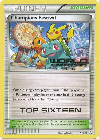 Champions Festival 2016 Top Sixteen (XY176) [XY: Black Star Promos] | Gear Gaming Fayetteville