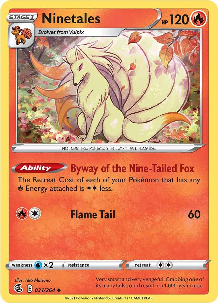 Ninetales (031/264) [Sword & Shield: Fusion Strike] | Gear Gaming Fayetteville