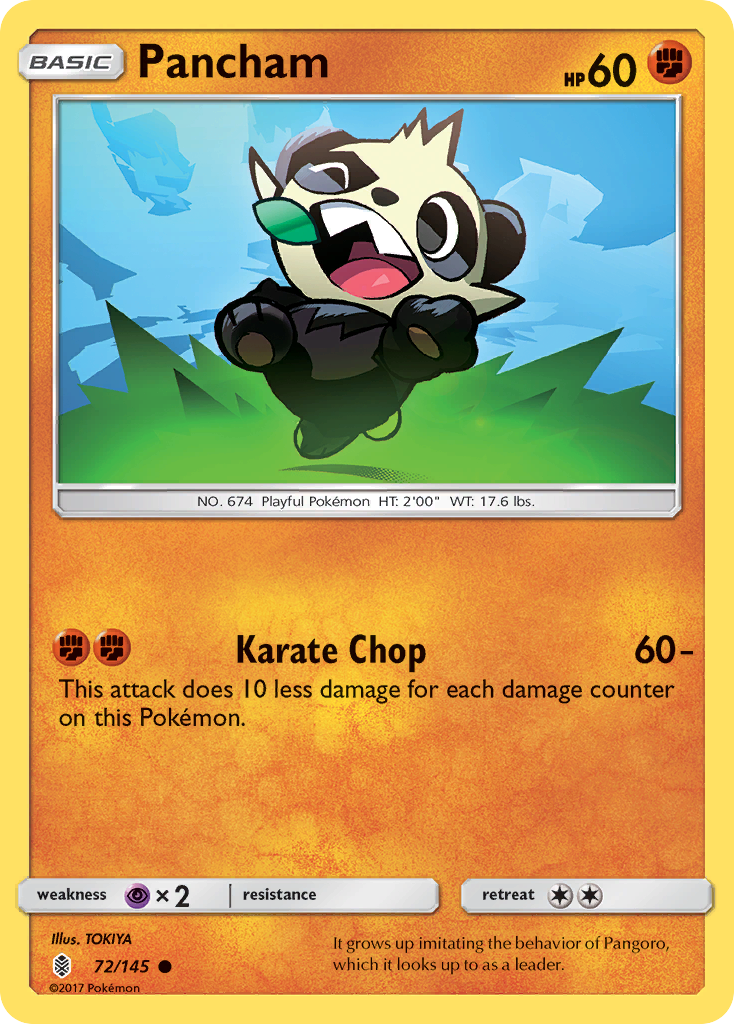 Pancham (72/145) [Sun & Moon: Guardians Rising] | Gear Gaming Fayetteville