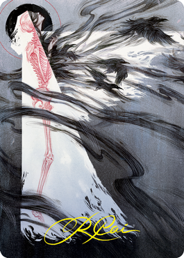 Tendrils of Agony Art Card (Gold-Stamped Signature) [Strixhaven: School of Mages Art Series] | Gear Gaming Fayetteville