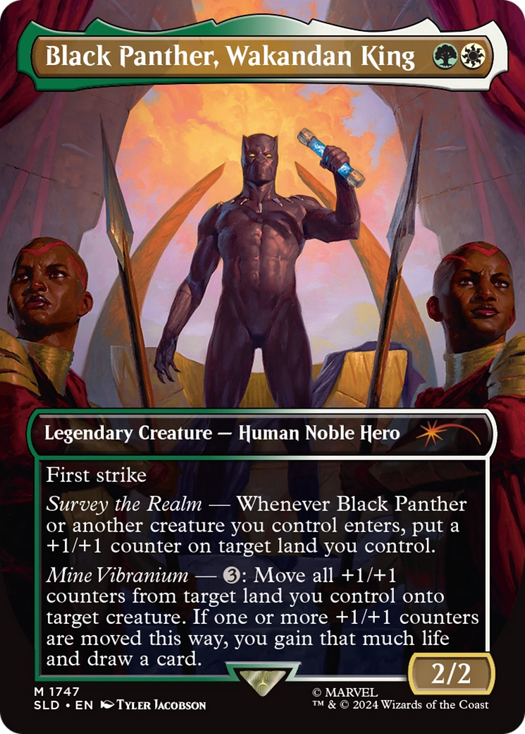 Black Panther, Wakandan King (Rainbow Foil) [Secret Lair Drop Series] | Gear Gaming Fayetteville