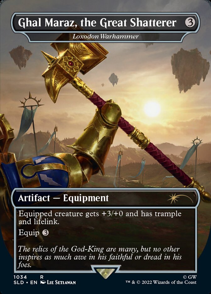 Ghal Maraz, the Great Shatterer - Loxodon Warhammer (Borderless) [Secret Lair Drop Series] | Gear Gaming Fayetteville