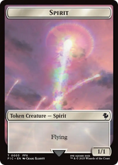 Spirit // Hero (0027) Double-Sided Token (Surge Foil) [FINAL FANTASY Commander Tokens] | Gear Gaming Fayetteville
