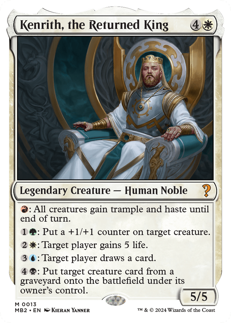 Kenrith, the Returned King (White Border) [Mystery Booster 2] | Gear Gaming Fayetteville