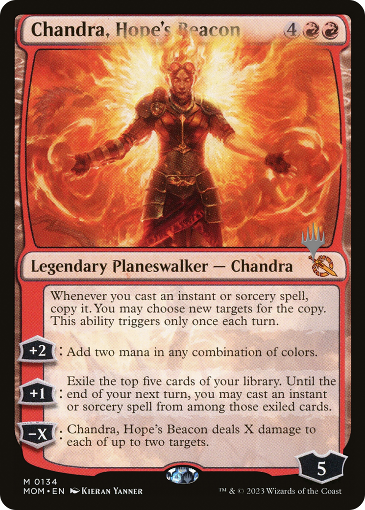 Chandra, Hope's Beacon (Promo Pack) [March of the Machine Promos] | Gear Gaming Fayetteville