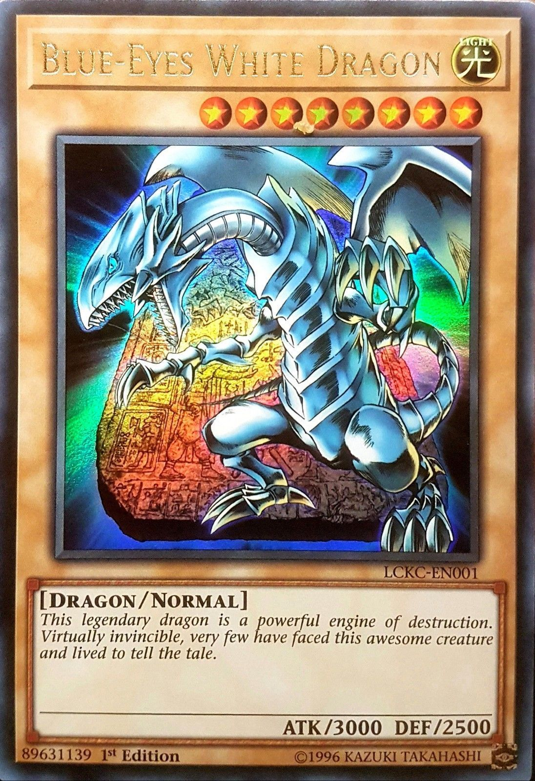 Blue-Eyes White Dragon (Version 4) [LCKC-EN001] Ultra Rare | Gear Gaming Fayetteville