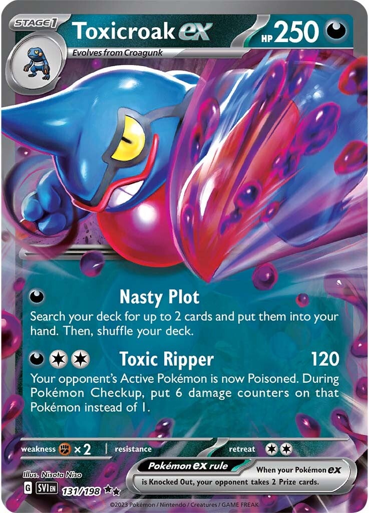 Toxicroak ex (131/198) [Scarlet & Violet: Base Set] | Gear Gaming Fayetteville