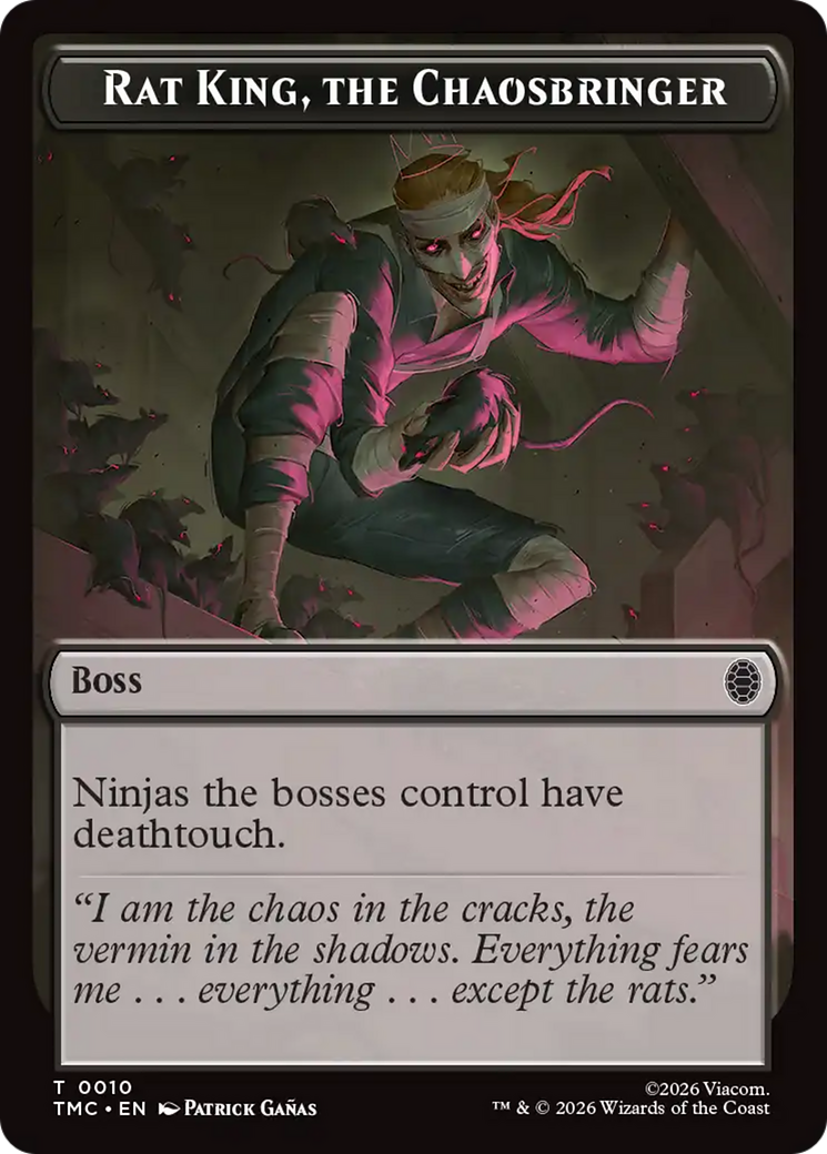 Rat King, The Chaosbringer [Teenage Mutant Ninja Turtles Commander Tokens] | Gear Gaming Fayetteville