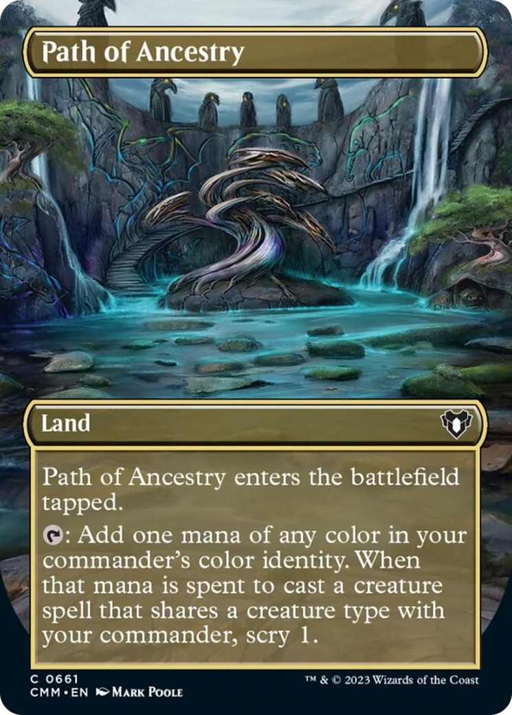 Path of Ancestry (Borderless Alternate Art) [Commander Masters] | Gear Gaming Fayetteville