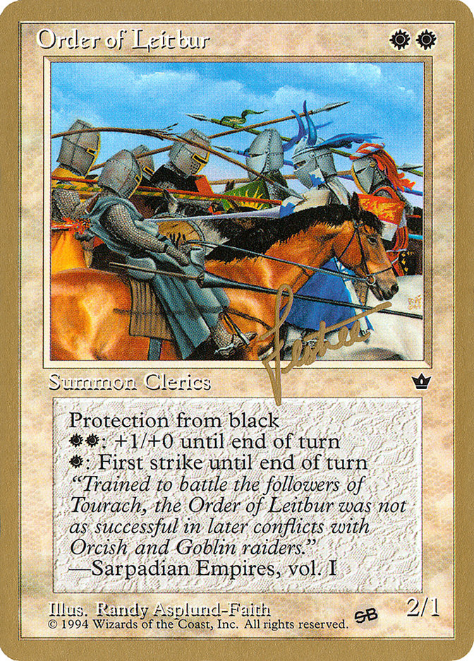 Order of Leitbur (Group) (Bertrand Lestree) (SB) [Pro Tour Collector Set] | Gear Gaming Fayetteville