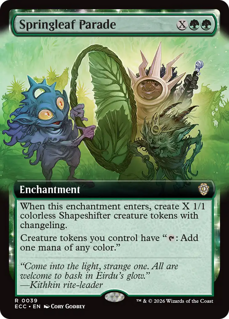 Springleaf Parade (Extended Art) [Lorwyn Eclipsed Commander] | Gear Gaming Fayetteville