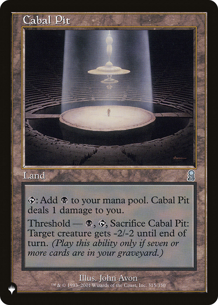 Cabal Pit [The List Reprints] | Gear Gaming Fayetteville