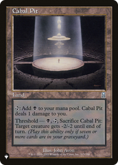 Cabal Pit [The List Reprints] | Gear Gaming Fayetteville