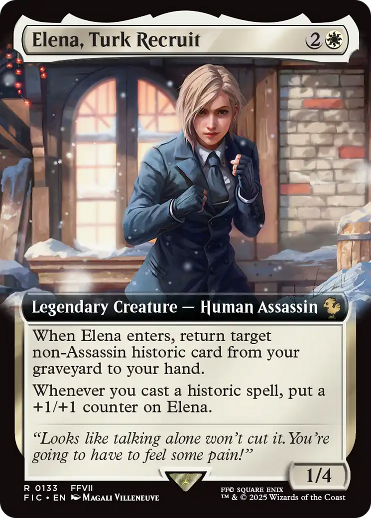 Elena, Turk Recruit (Extended Art) [FINAL FANTASY Commander] | Gear Gaming Fayetteville