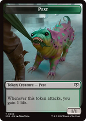 Fractal (0005) // Pest (0009) Double-Sided Token [Secrets of Strixhaven Tokens] | Gear Gaming Fayetteville
