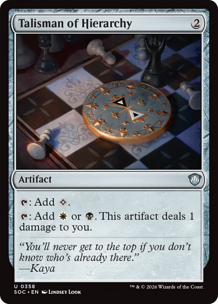 Talisman of Hierarchy [Secrets of Strixhaven Commander] | Gear Gaming Fayetteville