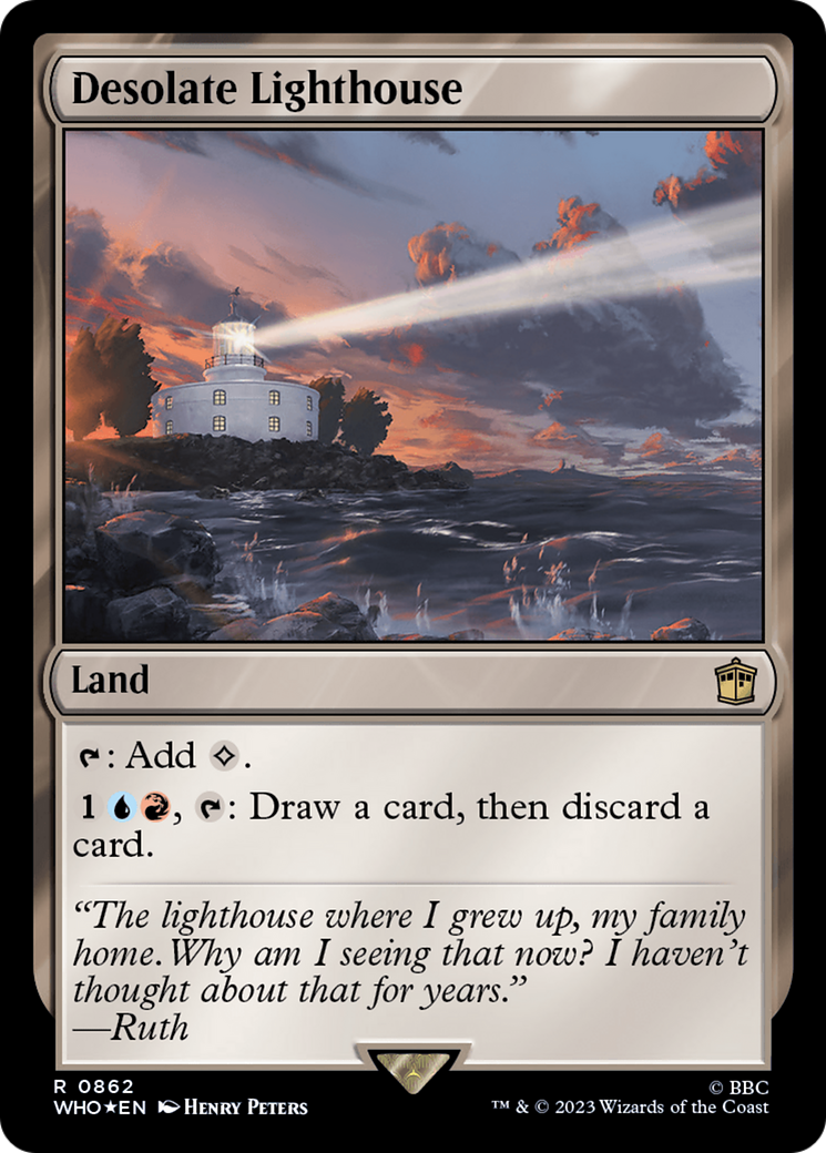 Desolate Lighthouse (Surge Foil) [Doctor Who] | Gear Gaming Fayetteville