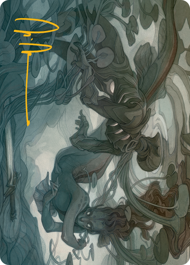 Emry, Lurker of the Loch Art Card (Gold-Stamped Signature) [March of the Machine Art Series] | Gear Gaming Fayetteville