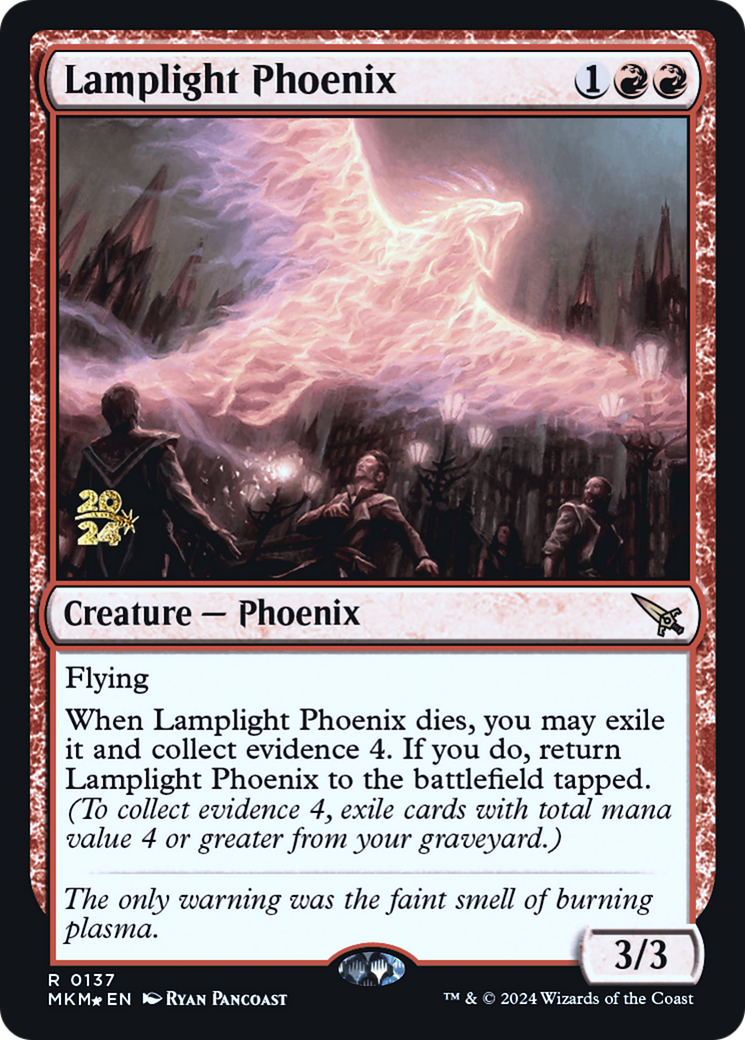 Lamplight Phoenix [Murders at Karlov Manor Prerelease Promos] | Gear Gaming Fayetteville