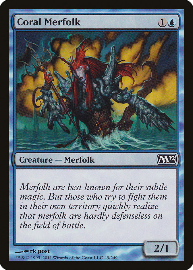 Coral Merfolk [Magic 2012] | Gear Gaming Fayetteville