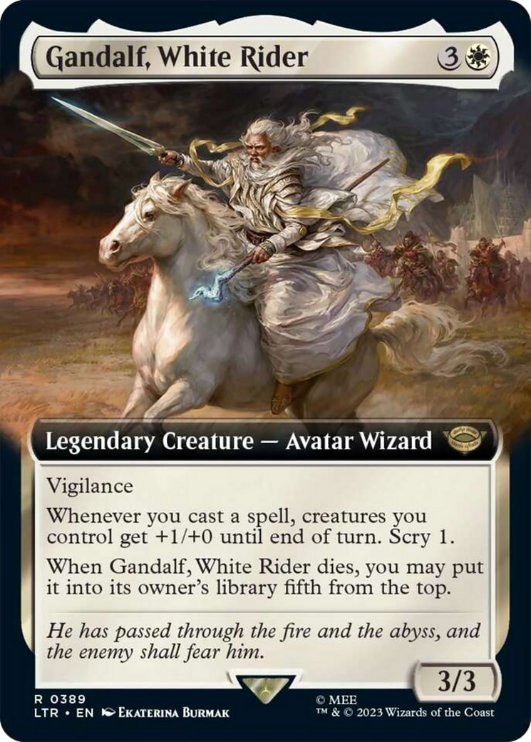 Gandalf, White Rider (Extended Art) [The Lord of the Rings: Tales of Middle-Earth] | Gear Gaming Fayetteville