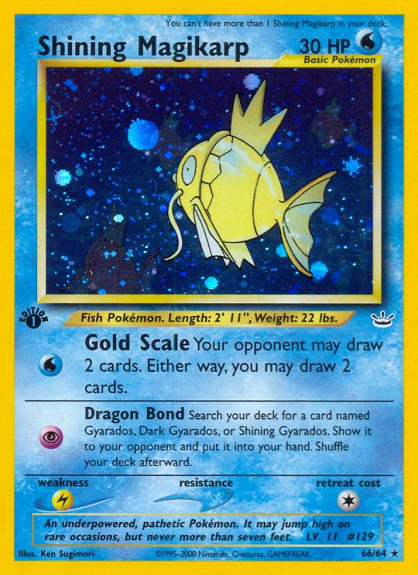 Shining Magikarp (66/64) [Neo Revelation 1st Edition] | Gear Gaming Fayetteville