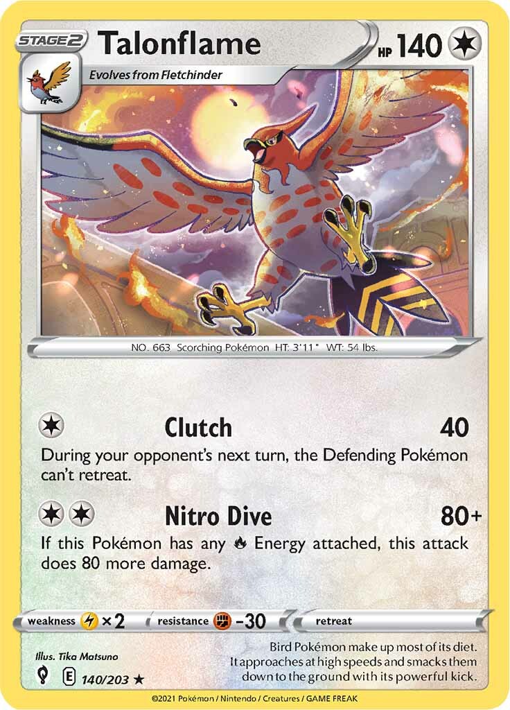 Talonflame (140/203) [Sword & Shield: Evolving Skies] | Gear Gaming Fayetteville