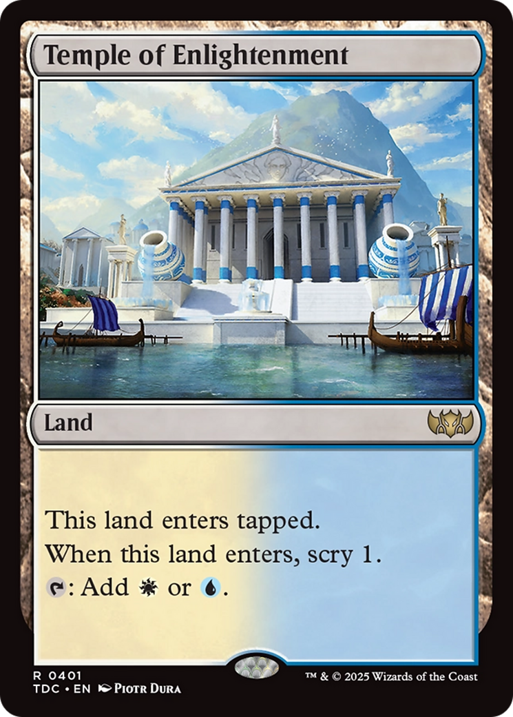 Temple of Enlightenment [Tarkir: Dragonstorm Commander] | Gear Gaming Fayetteville
