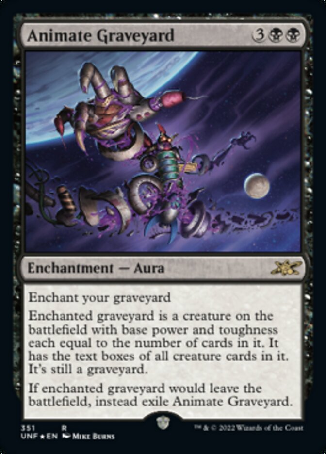 Animate Graveyard (Galaxy Foil) [Unfinity] | Gear Gaming Fayetteville