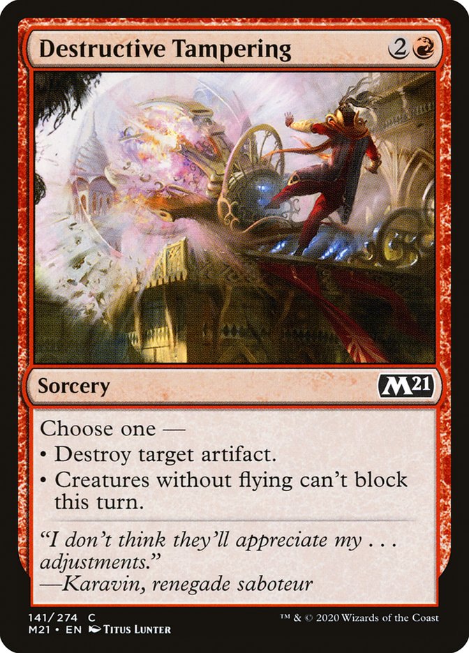 Destructive Tampering [Core Set 2021] | Gear Gaming Fayetteville