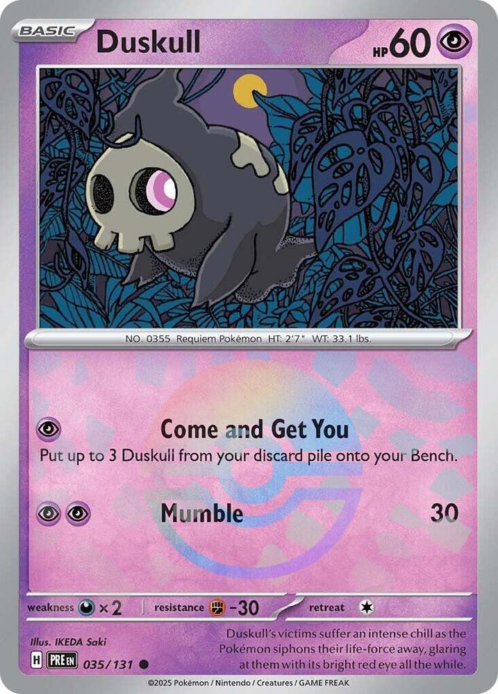 Duskull (035/131) (Poke Ball Pattern) [Scarlet & Violet: Prismatic Evolutions] | Gear Gaming Fayetteville