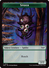 Insect (0013) // Spider Double-Sided Token [Duskmourn: House of Horror Tokens] | Gear Gaming Fayetteville