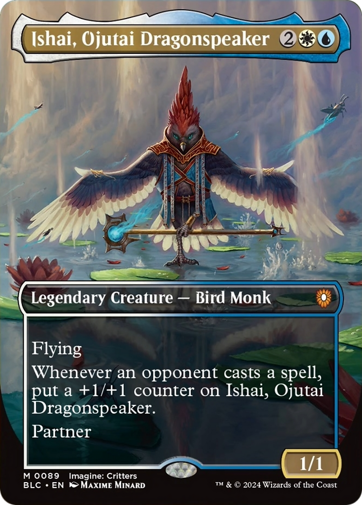 Ishai, Ojutai Dragonspeaker (Borderless) [Bloomburrow Commander] | Gear Gaming Fayetteville