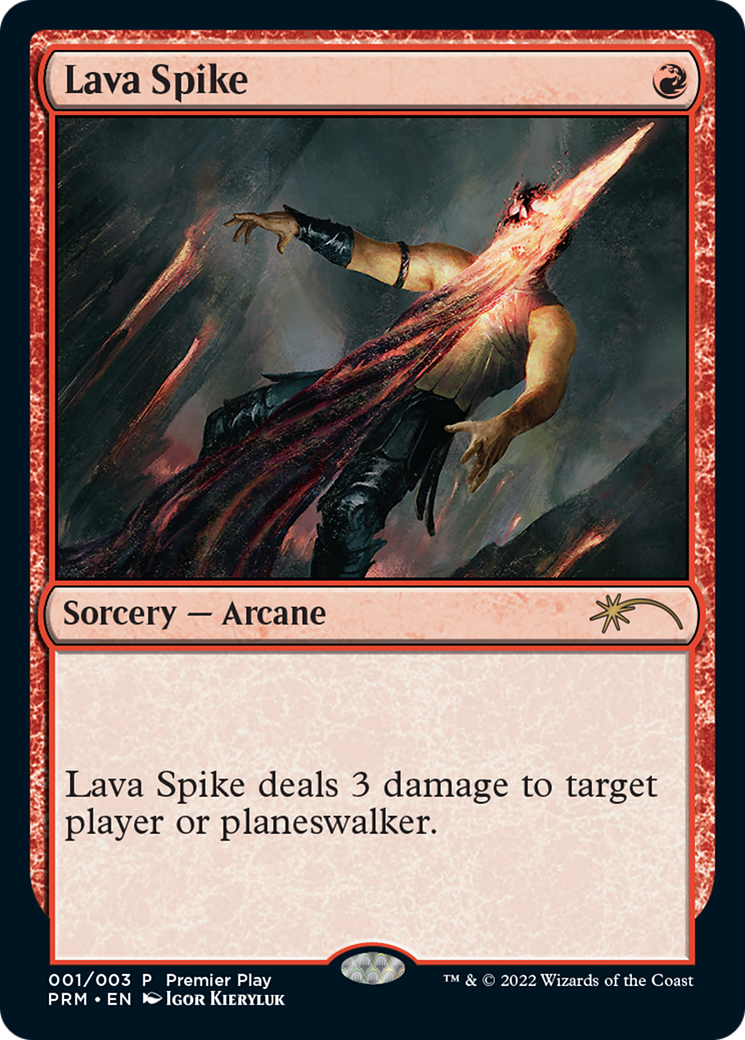 Lava Spike (Premier Play) [Pro Tour Promos] | Gear Gaming Fayetteville