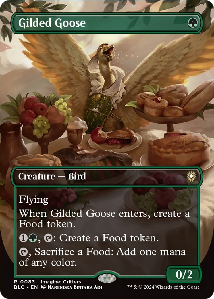 Gilded Goose (Borderless) [Bloomburrow Commander] | Gear Gaming Fayetteville