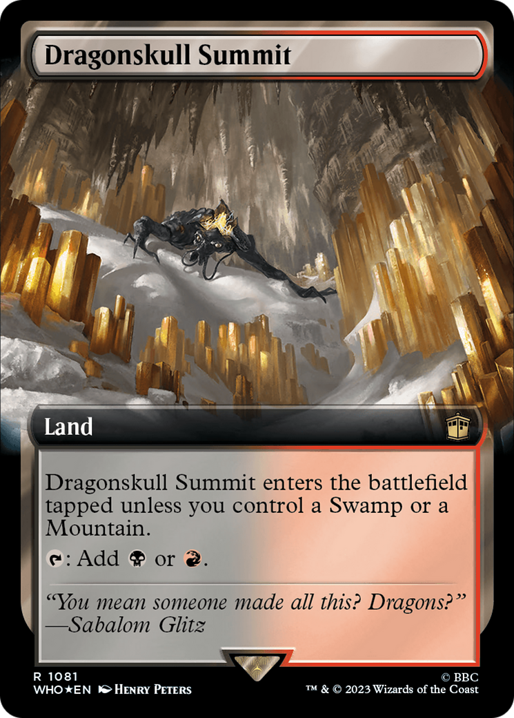 Dragonskull Summit (Extended Art) (Surge Foil) [Doctor Who] | Gear Gaming Fayetteville