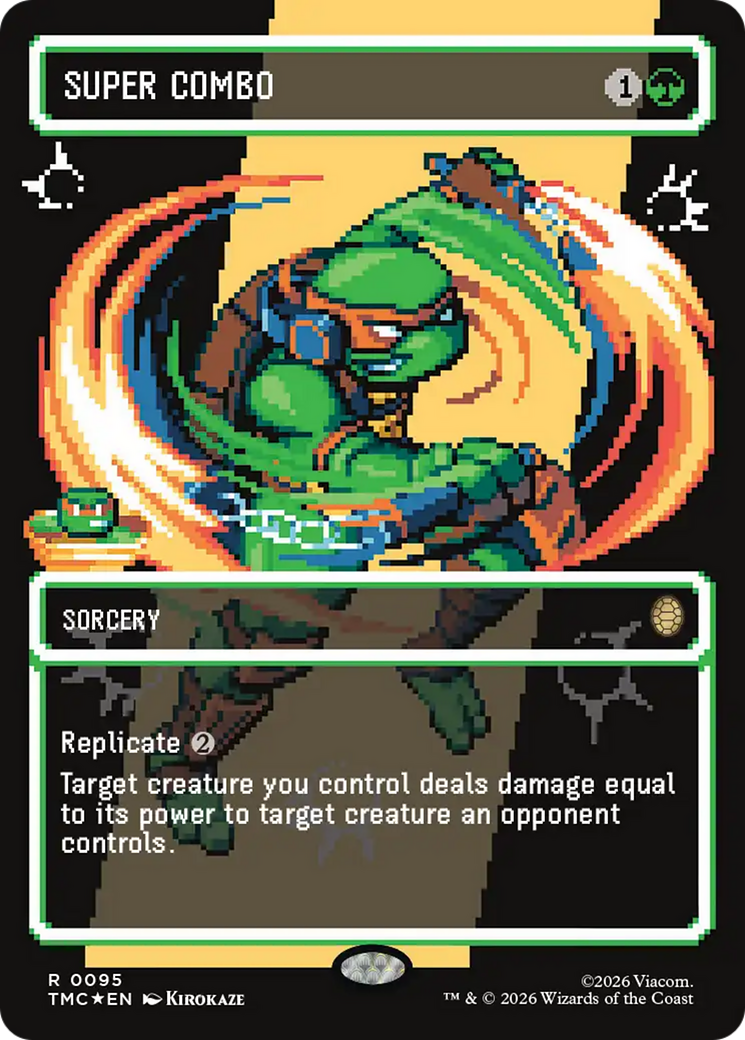 Super Combo (Borderless) (Surge Foil) [Teenage Mutant Ninja Turtles Commander] | Gear Gaming Fayetteville