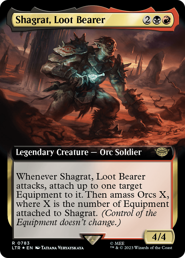 Shagrat, Loot Bearer (Extended Art) (Surge Foil) [The Lord of the Rings: Tales of Middle-Earth] | Gear Gaming Fayetteville