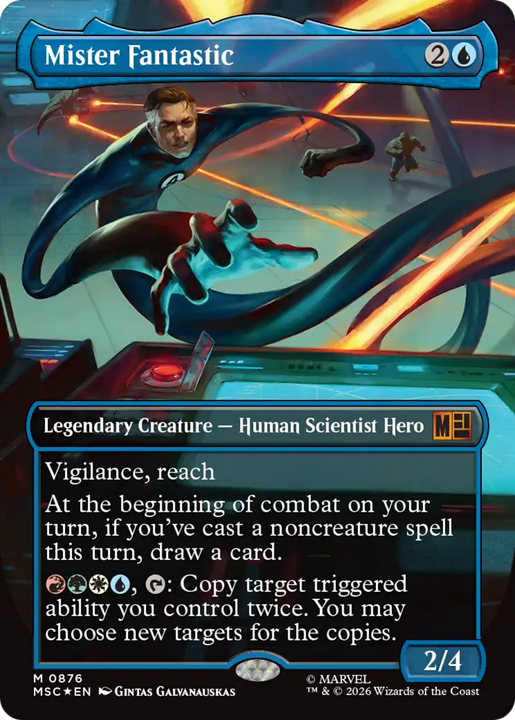 Mister Fantastic (Borderless) (Surge Foil) [Marvel Super Heroes Commander] | Gear Gaming Fayetteville