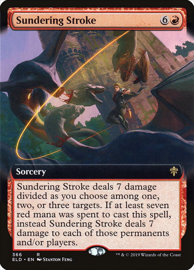 Sundering Stroke (Extended Art) [Throne of Eldraine] | Gear Gaming Fayetteville