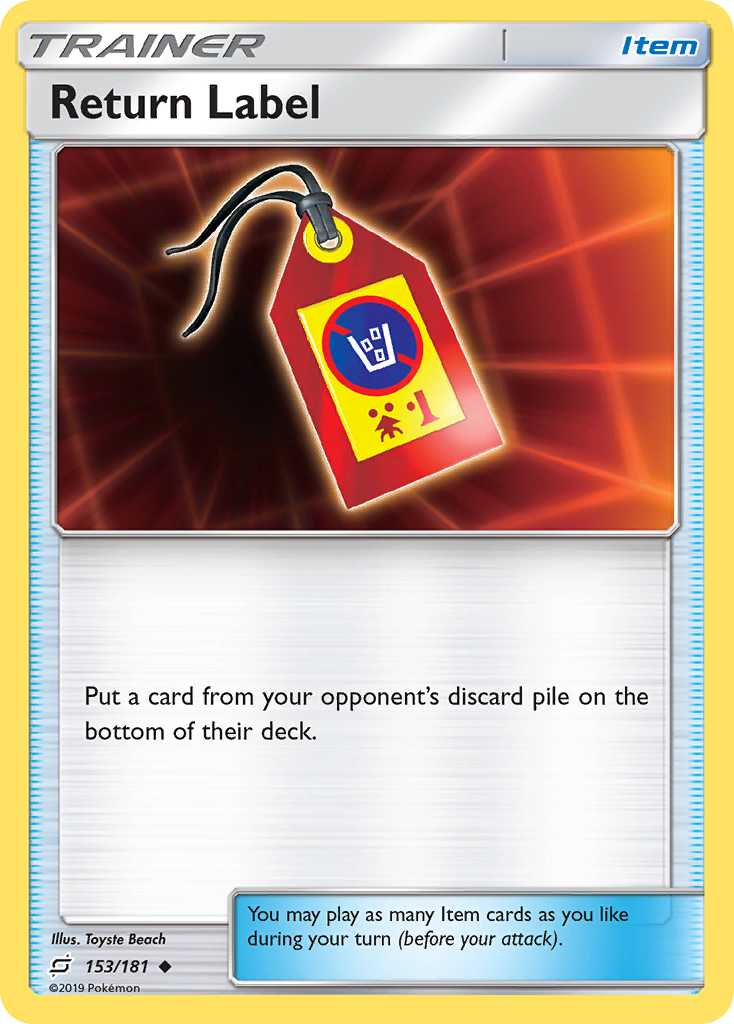 Return Label (153/181) [Sun & Moon: Team Up] | Gear Gaming Fayetteville