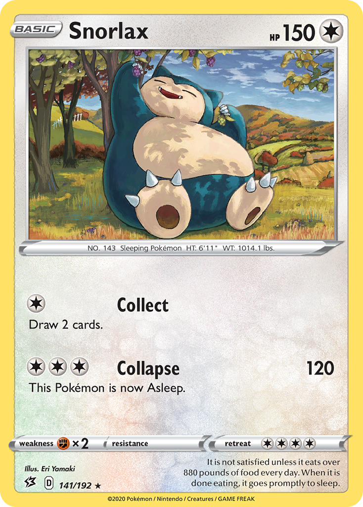 Snorlax (141/192) (Cosmos Holo) [Sword & Shield: Rebel Clash] | Gear Gaming Fayetteville