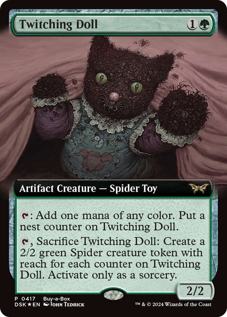 Twitching Doll (Extended Art) (Buy-a-box) [Duskmourn: House of Horror Promos] | Gear Gaming Fayetteville