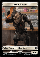 Alien Rhino // Cyberman Double-Sided Token [Doctor Who Tokens] | Gear Gaming Fayetteville