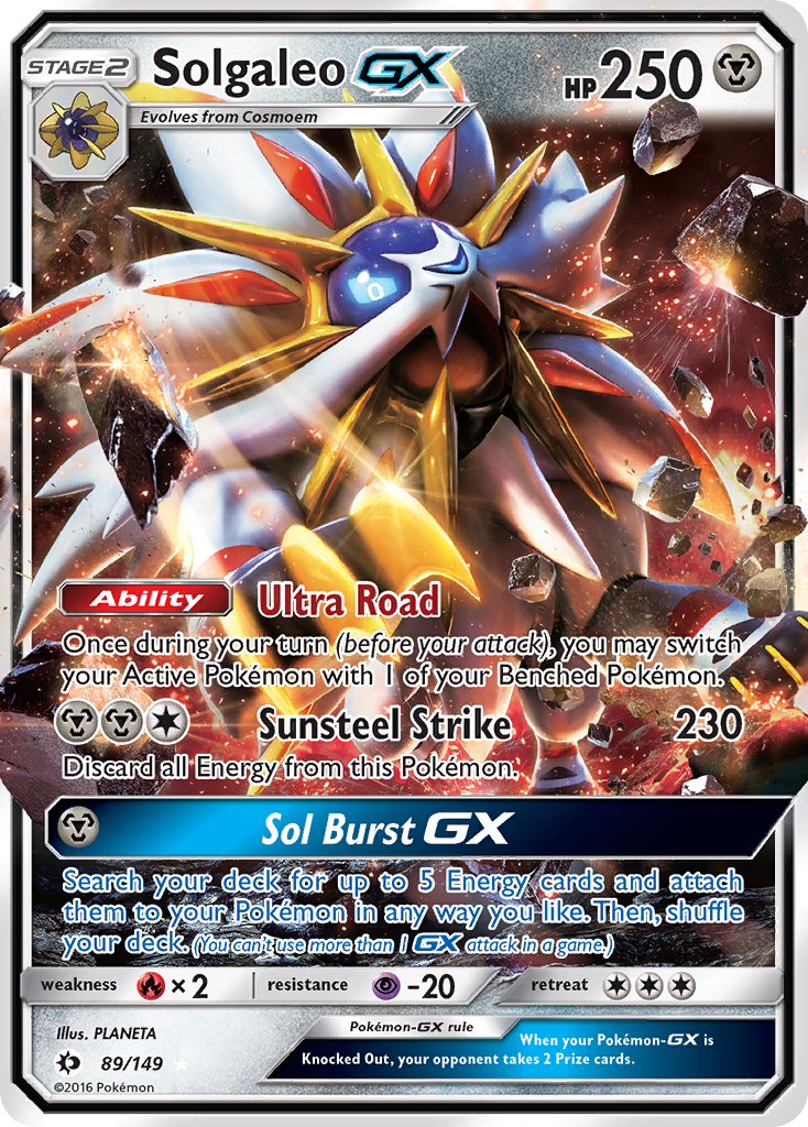 Solgaleo GX (89/149) [Sun & Moon: Base Set] | Gear Gaming Fayetteville