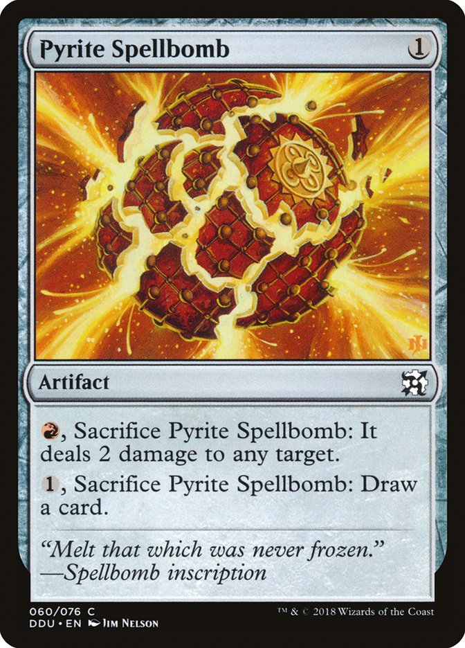 Pyrite Spellbomb [Duel Decks: Elves vs. Inventors] | Gear Gaming Fayetteville