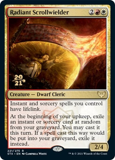 Radiant Scrollwielder [Strixhaven: School of Mages Prerelease Promos] | Gear Gaming Fayetteville