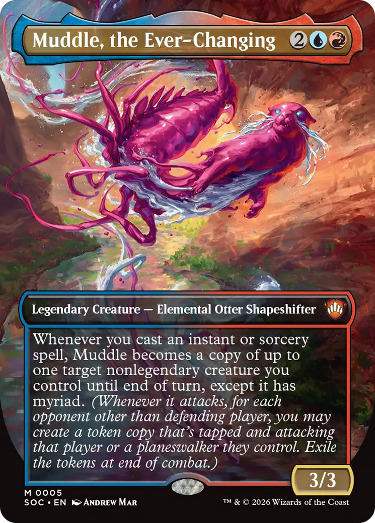 Muddle, the Ever-Changing (Borderless) [Secrets of Strixhaven Commander] | Gear Gaming Fayetteville