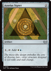 Azorius Signet [Duskmourn: House of Horror Commander] | Gear Gaming Fayetteville